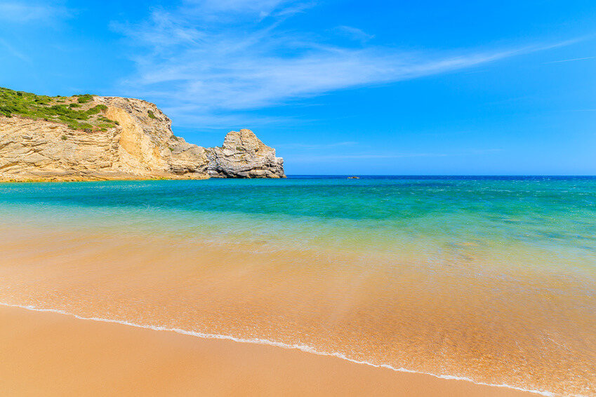 Goldener Strand am Praia do Barranco - Freistehen in Portugal