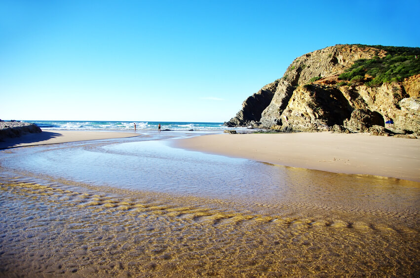 Cravalhal Beach, Freistehen in der Mitte Portugals